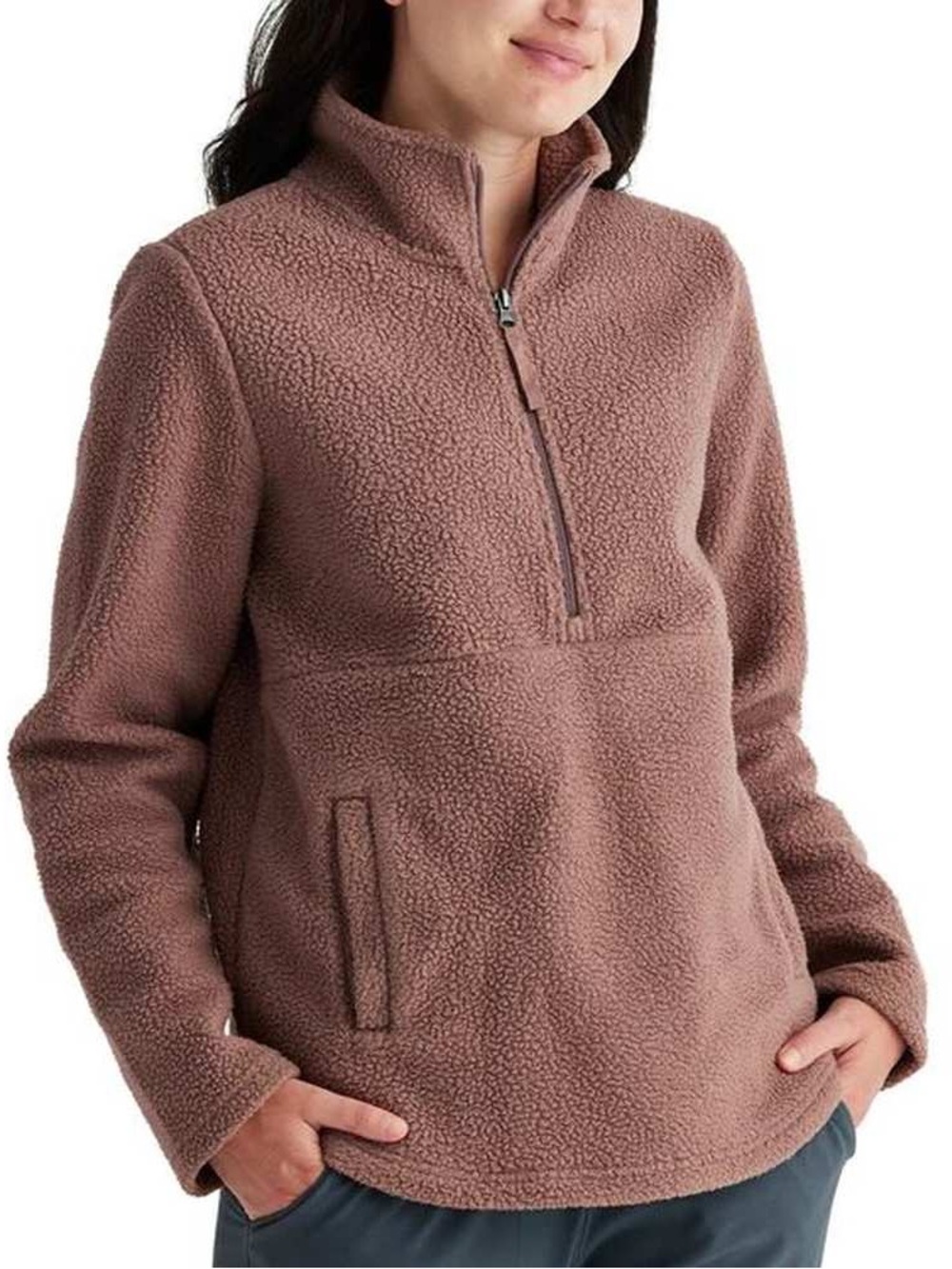 Free Fly Women’s Bamboo Sherpa Fleece 1/2 Zip Pullover